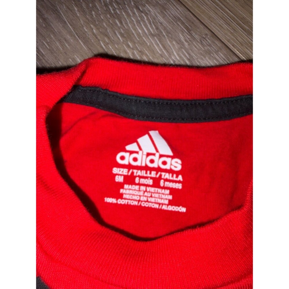 Adidas Red Long-Sleeve Baby Jumper NWOT - Picture 2 of 3